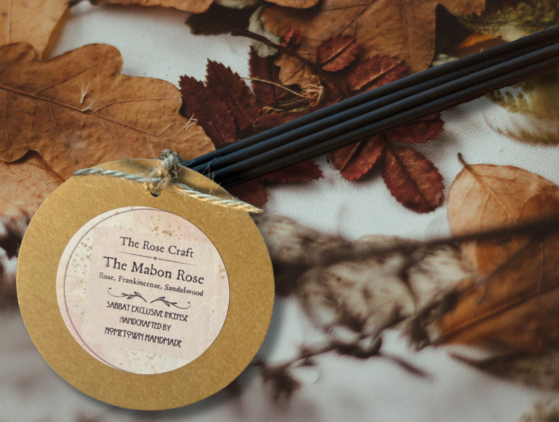 Mabon Rose Exclusive Sabbat Incense - Rose, Frankincense, & Sandalwood