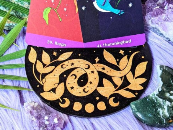 Cosmic Serpent Card Holder