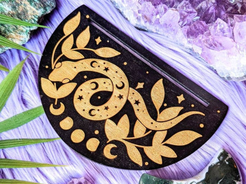 Cosmic Serpent Card Holder