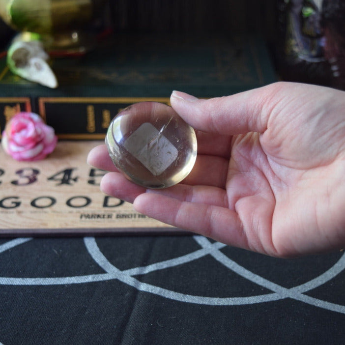 Smoky Quartz (For Clearing Negative Energy) - Palm Stone