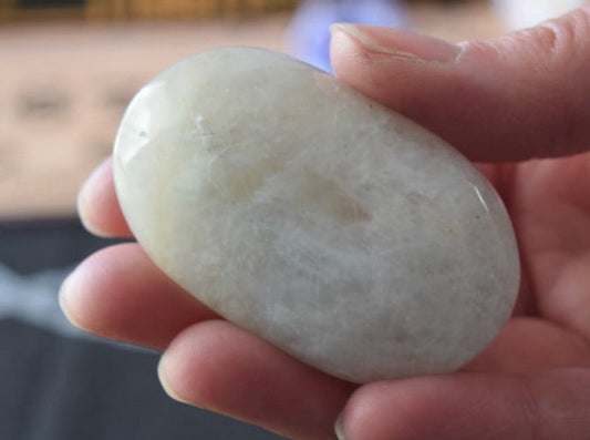 Rainbow Moonstone (For New Beginnings) - Palm Stone