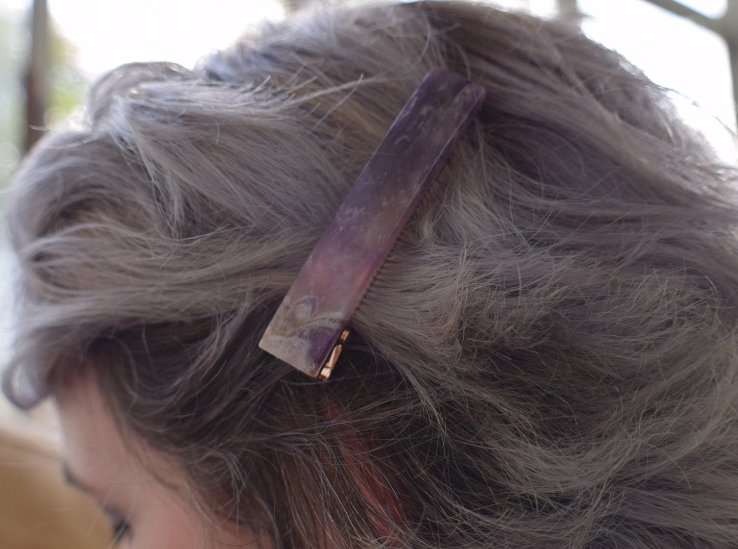 Hair Clip - Amethyst