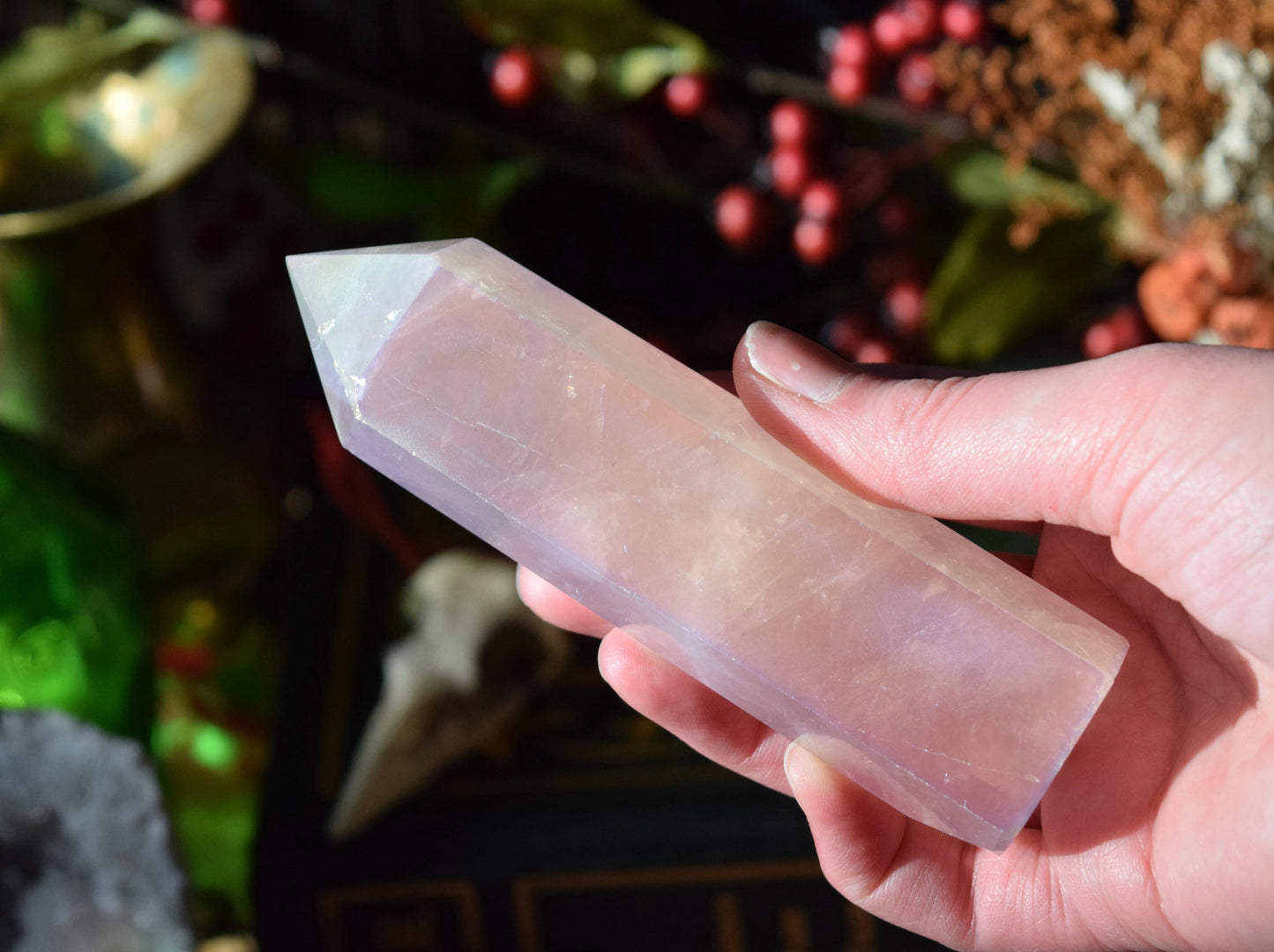 Angel Aura Rose Quartz (For Spiritual Love) - Tower