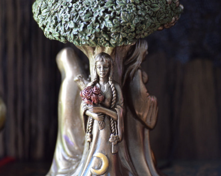 Triple Goddess Tree of Life Statue