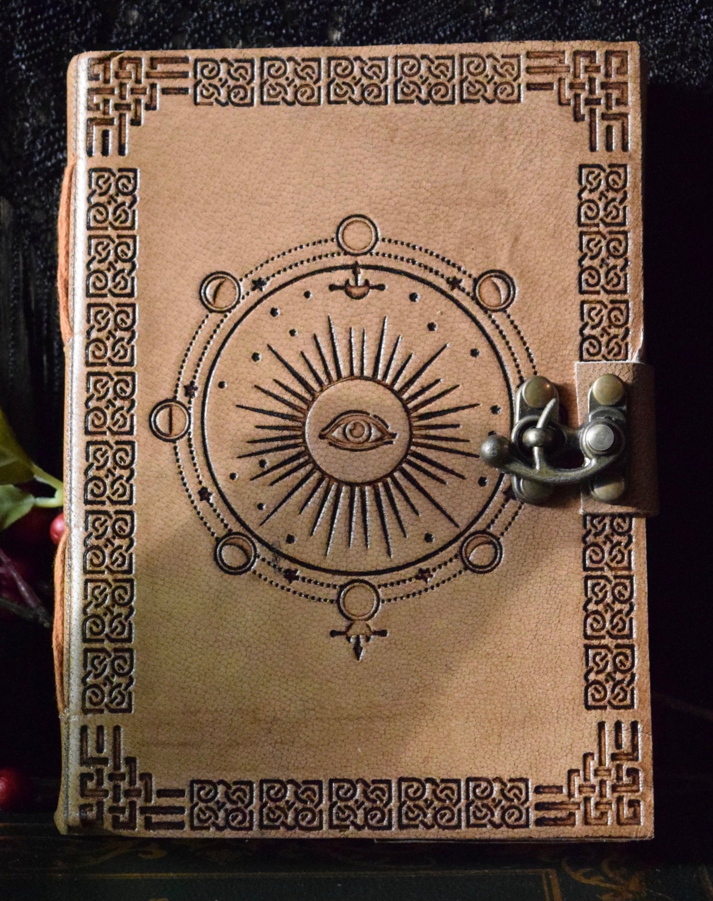 Leather Journal - Moon Phases