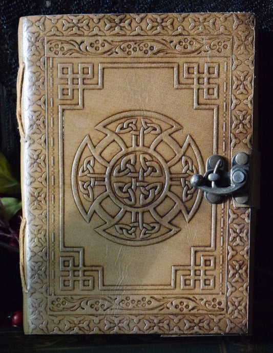 Leather Journal - Celtic Cross