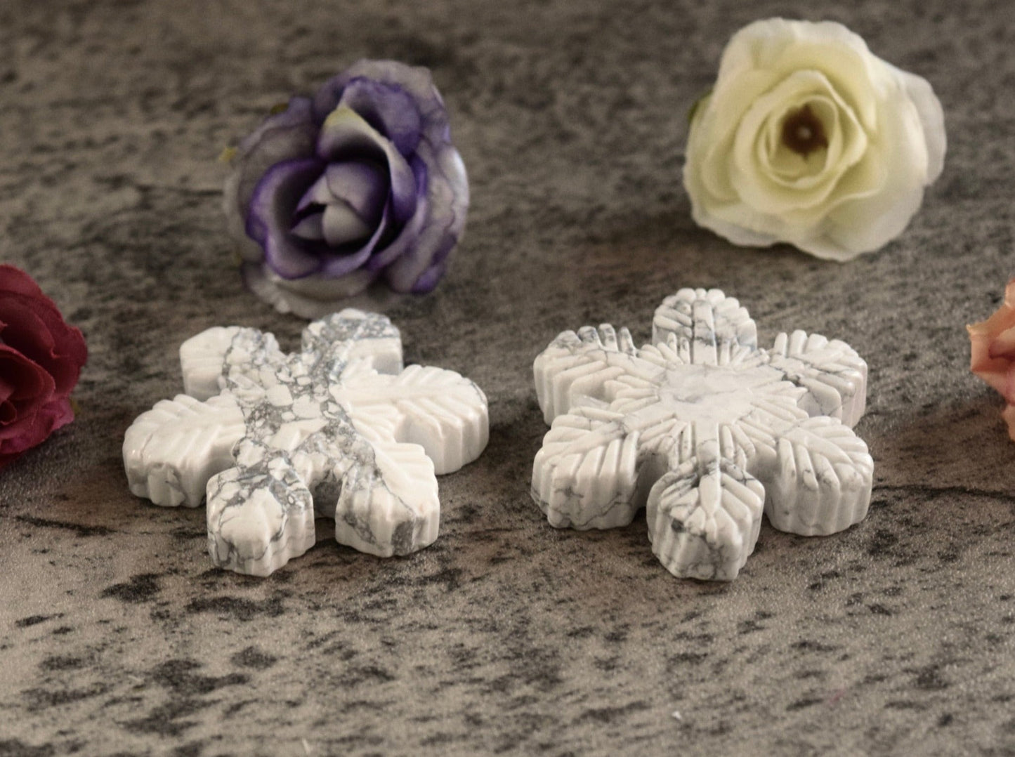 Snowflake - Howlite (For Calming Anger)