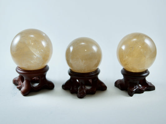 Honey Calcite (For Confidence) - Sphere