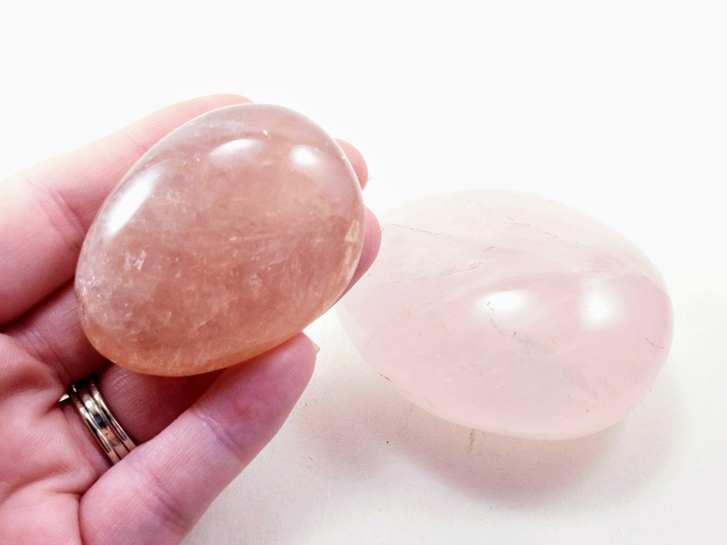 Rose Quartz (For Love) - Palm Stone