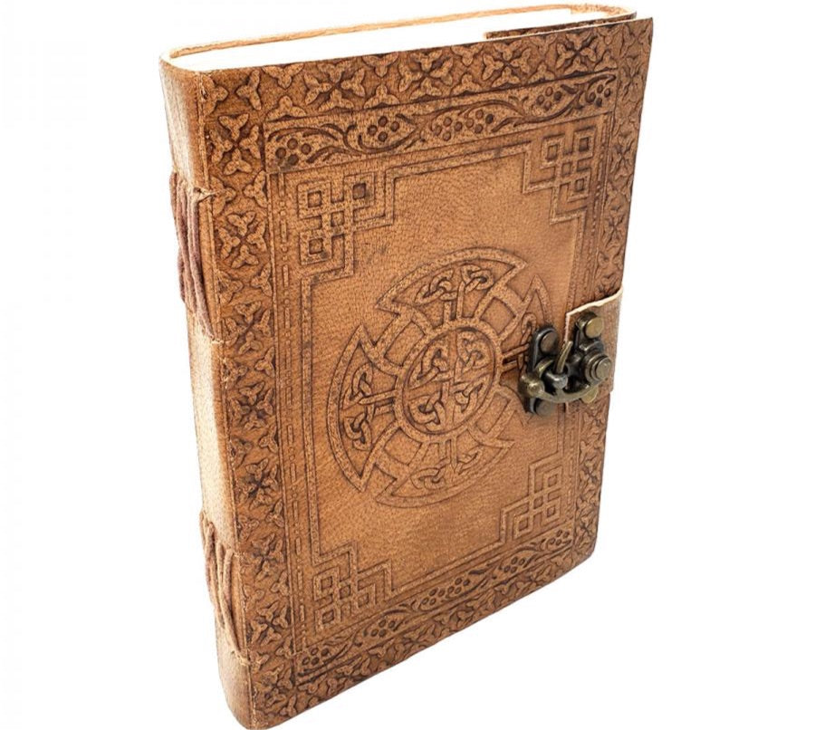 Leather Journal - Celtic Cross