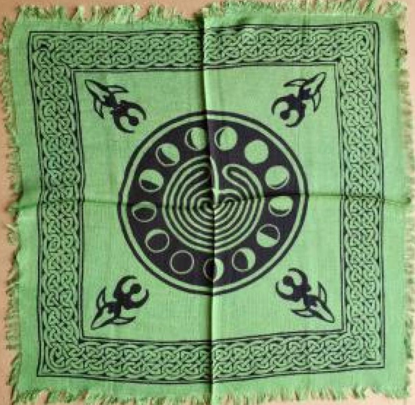 Altar Cloth - Moon Phase Spiral