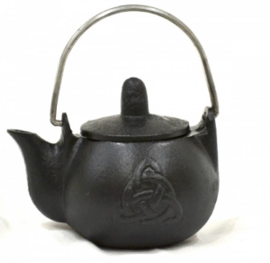 Cast Iron Kettle Cauldron - Triquetra
