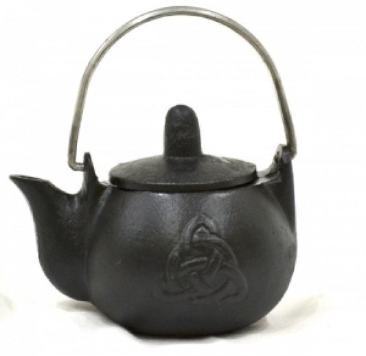 Cast Iron Kettle Cauldron - Triquetra