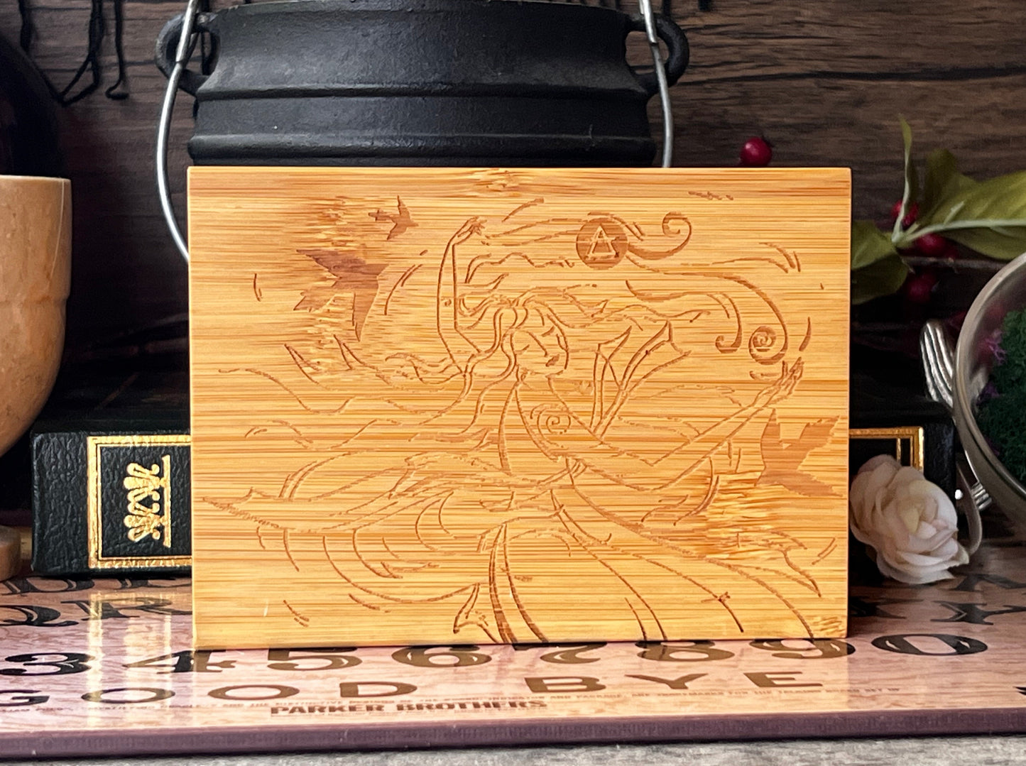 Elemental Goddess Wooden Altar/Tarot Box