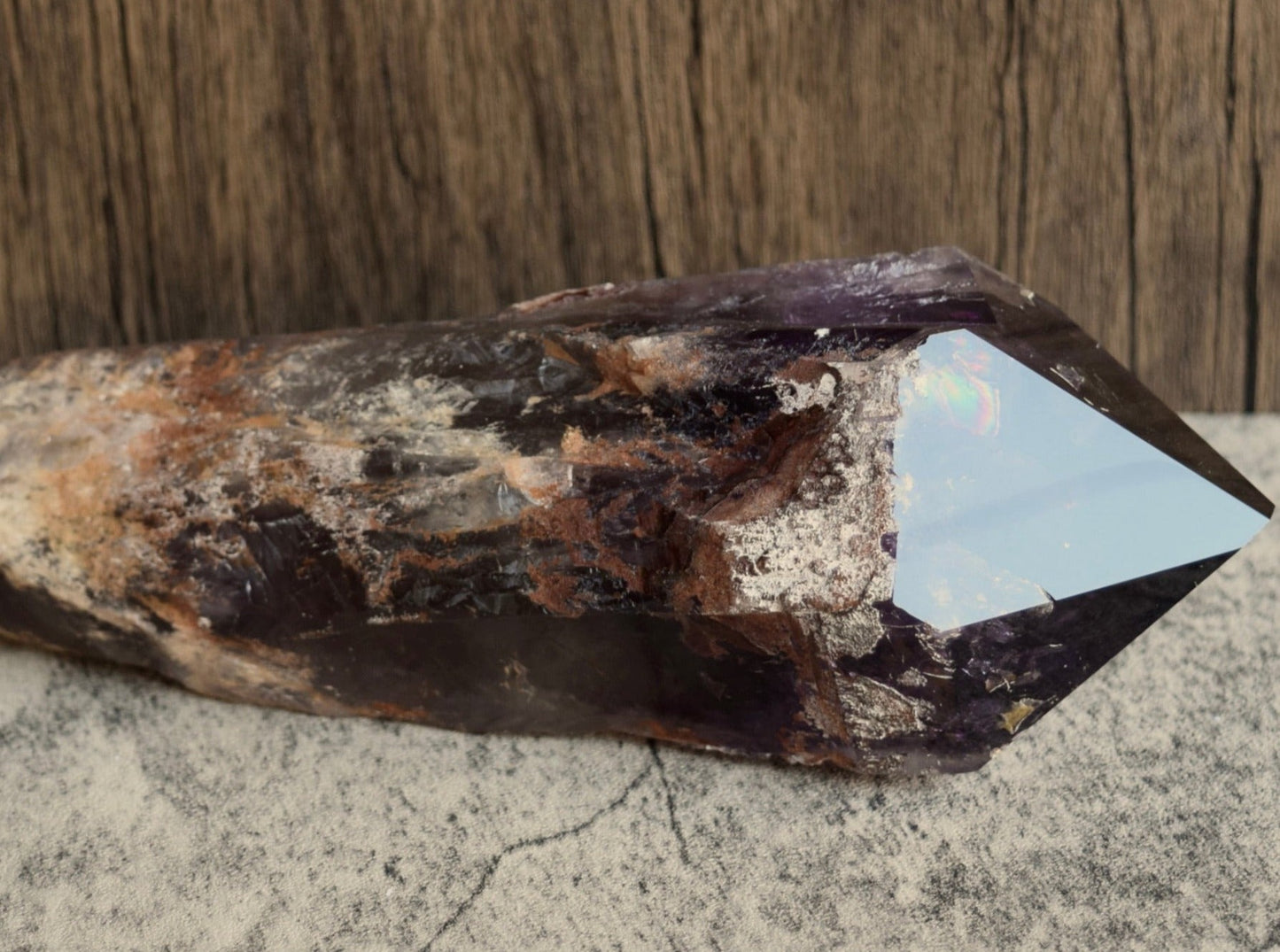 Amethyst (For Breaking Bad Habits) - Half-Polished Wand