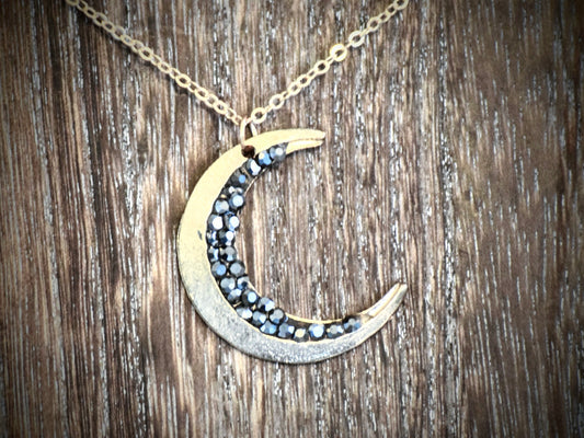 Gold Crescent Moon Necklace - Variety