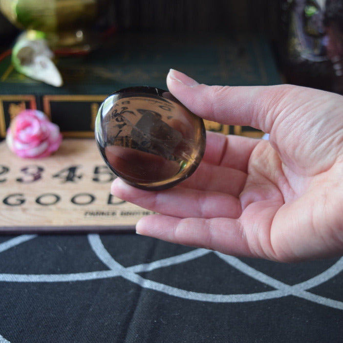 Smoky Quartz (For Clearing Negative Energy) - Palm Stone