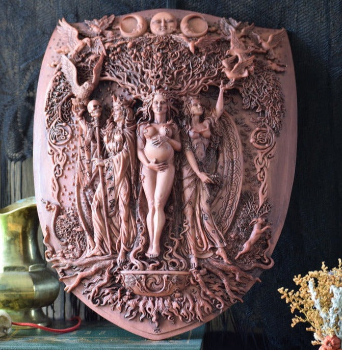 Triple Goddess Plaque