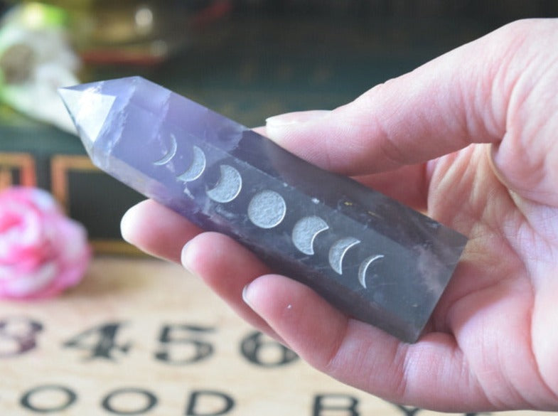 Moon Phase Tower - Fluorite