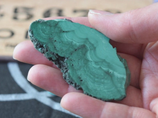 Malachite (For Change) - Polished Slice