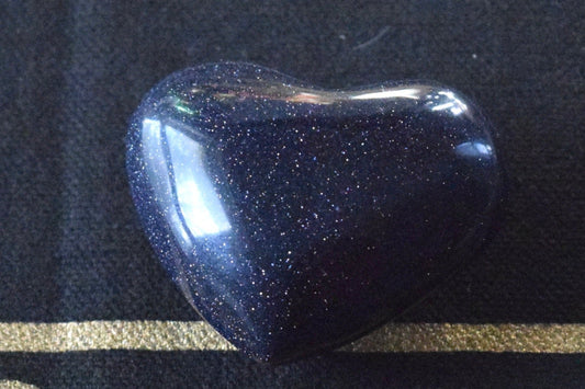 Blue Goldstone (For Intuition & Luck) - Heart