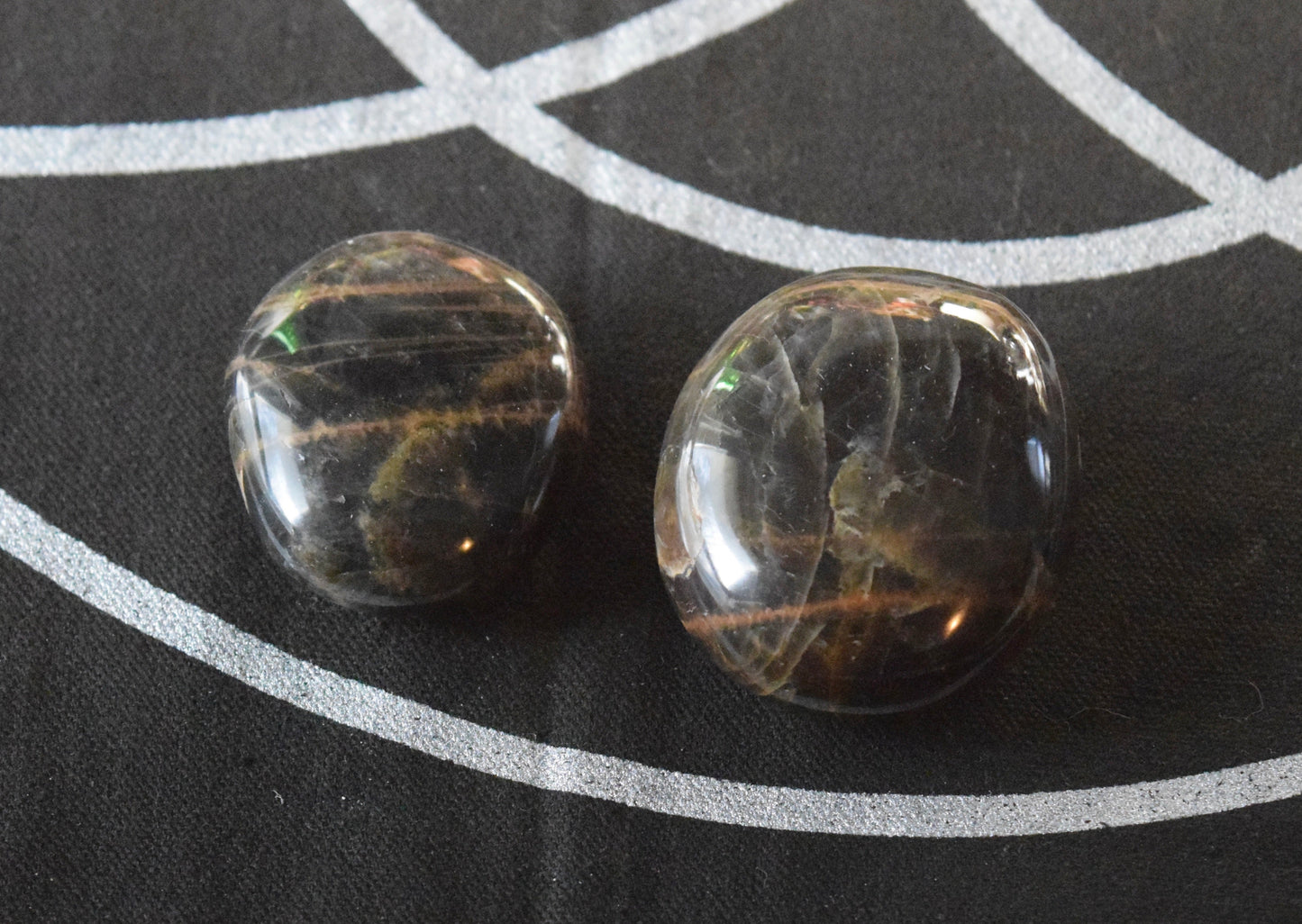 Black Moonstone (For Shadow Work) - Palm Stone