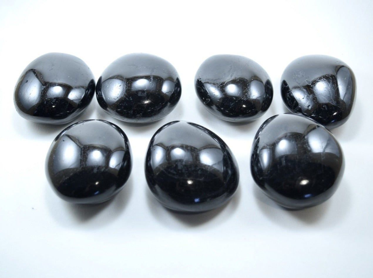 Black Tourmaline (For Protection) - Palm Stone