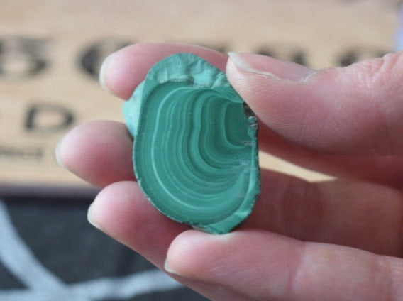 Malachite (For Change) - Polished Slice