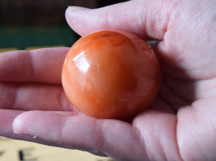 Carnelian (For Creativity) - Palm Stone