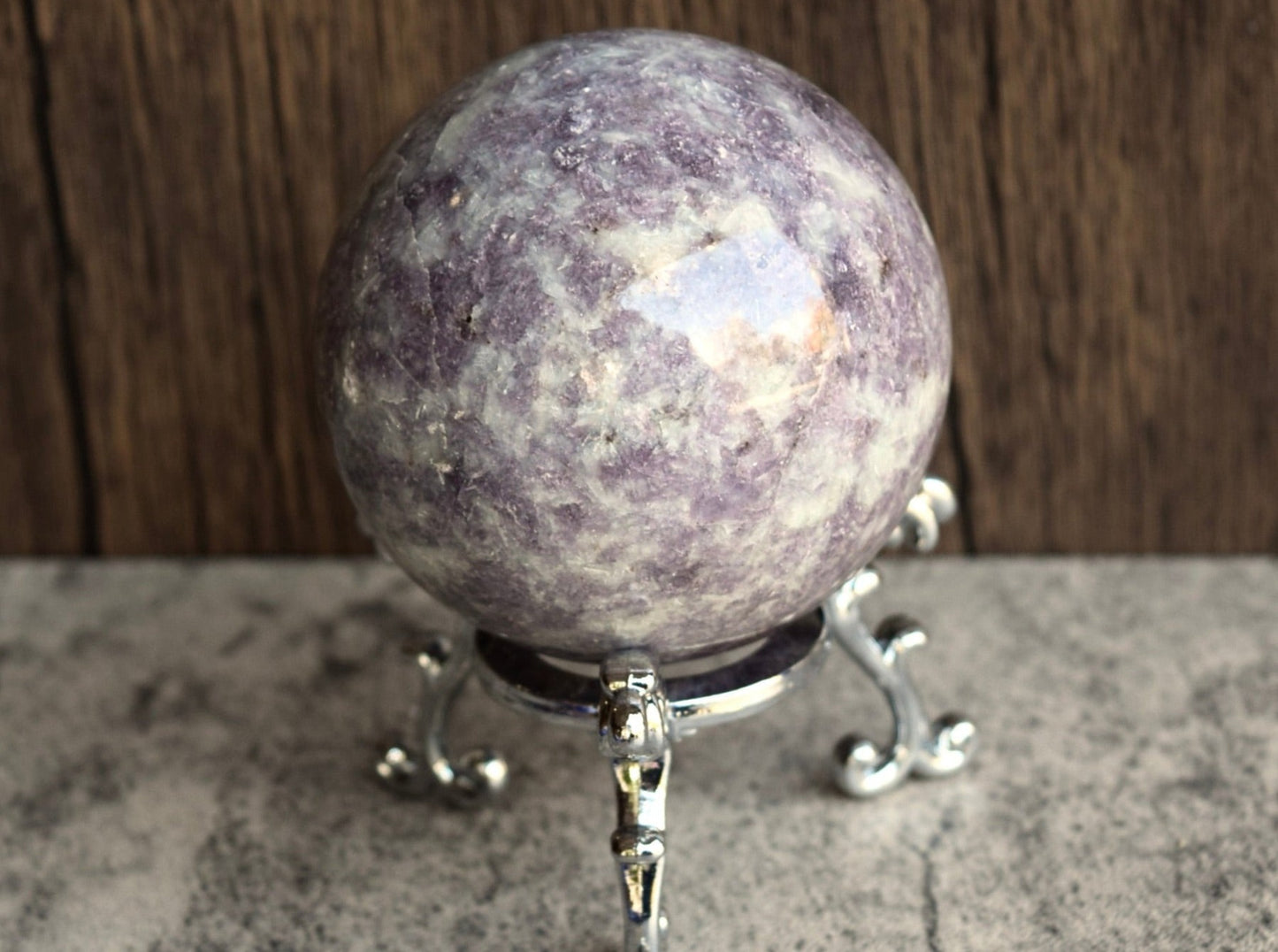 Lepidolite (For Easing Anxiety) - Sphere