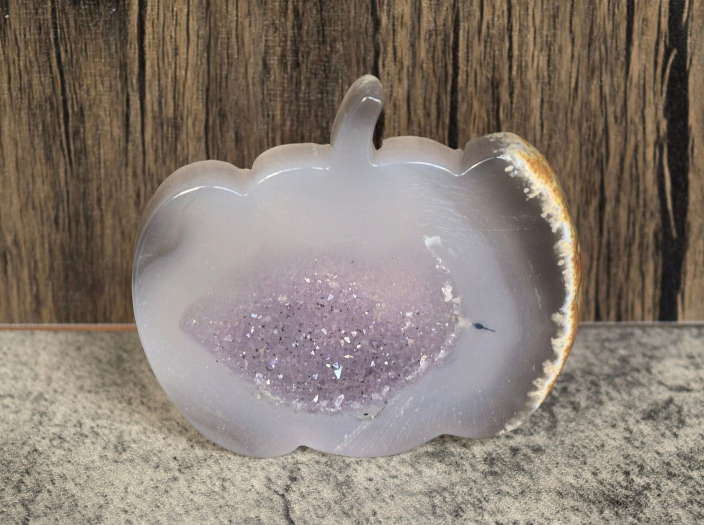 Pumpkin - Amethyst Druzy (For Breaking Bad Habits)