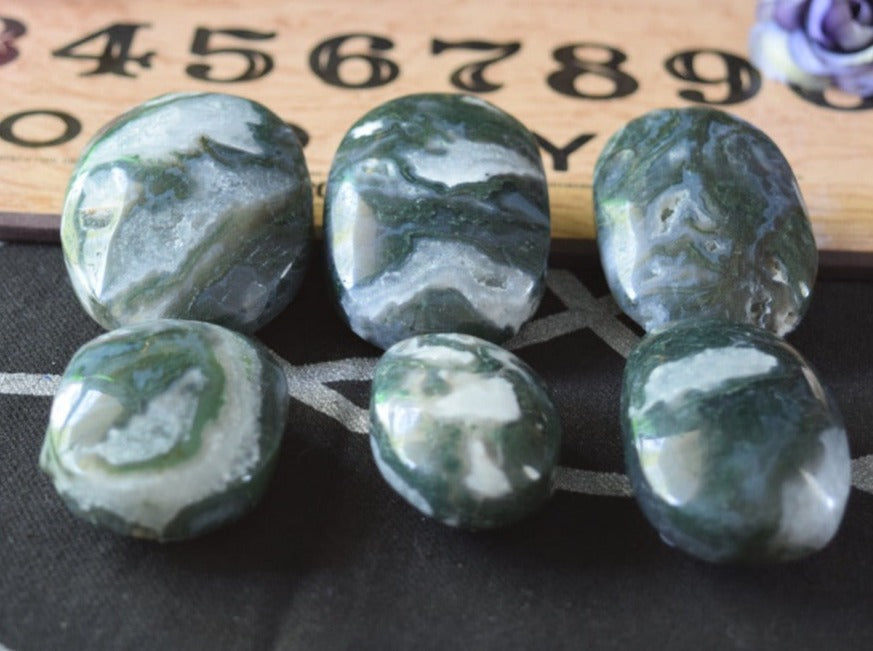 Moss Agate (For Stable Persistence) - Palm Stone