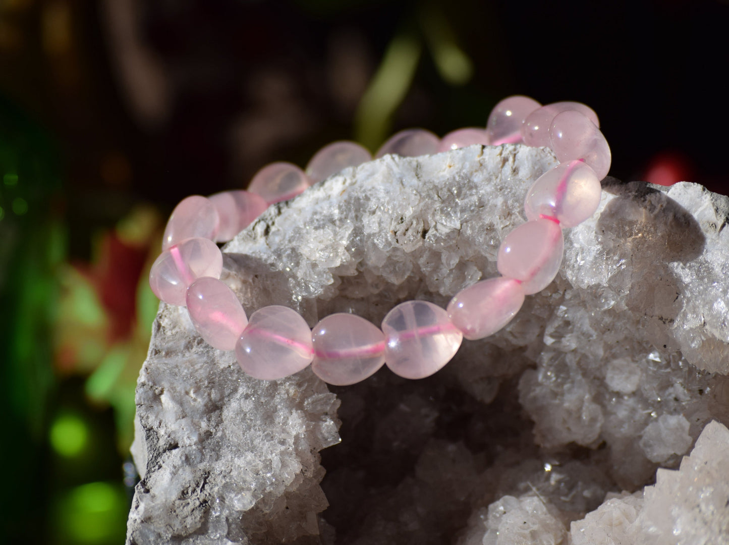 Rose Quartz Heart - Bracelet