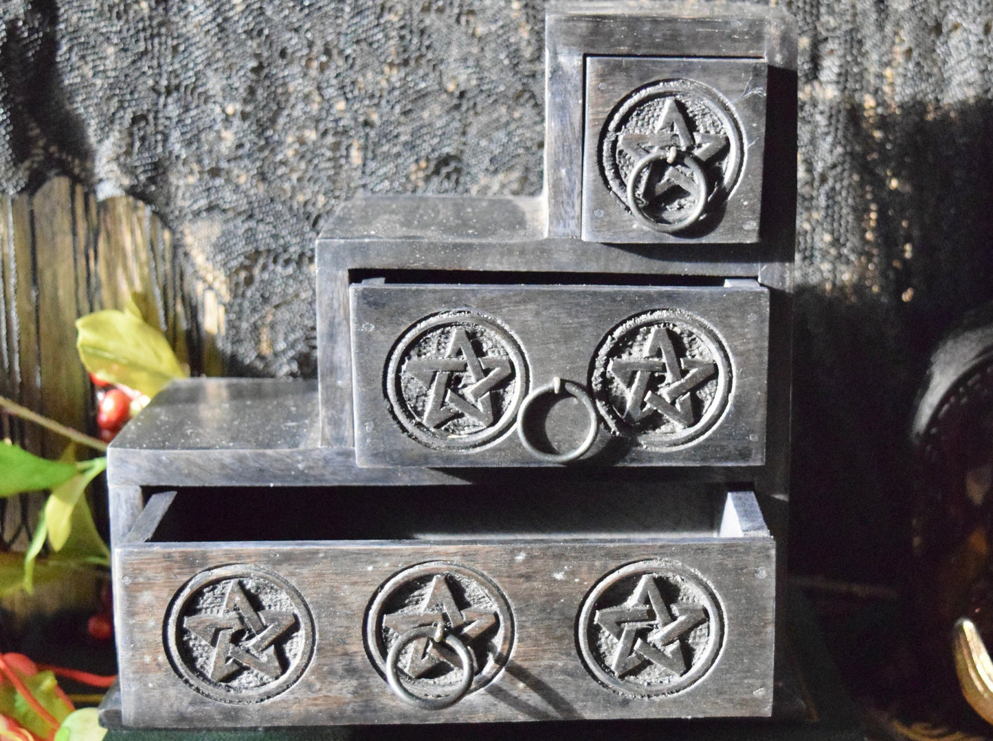 Pentagram Step Chest of Drawers