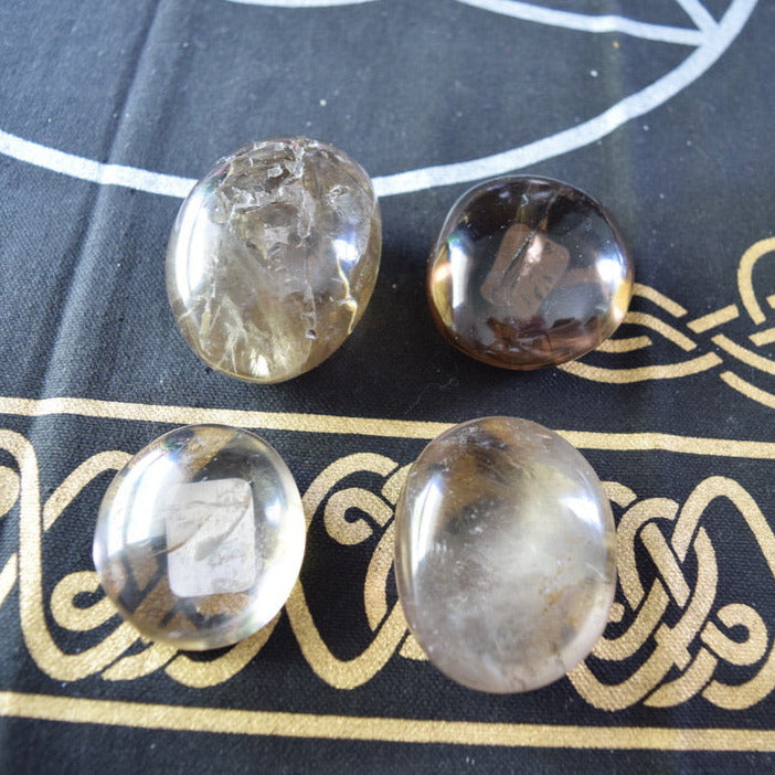 Smoky Quartz (For Clearing Negative Energy) - Palm Stone