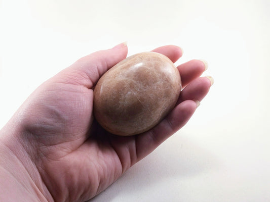 Peach Moonstone (For Feeling Nurtured) - Palm Stone