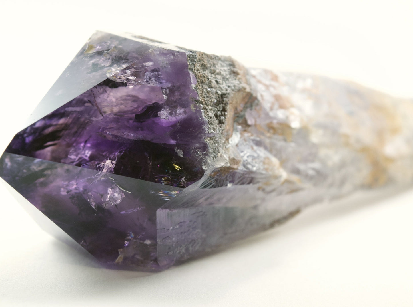 Amethyst (For Breaking Bad Habits) - Half-Polished Wand