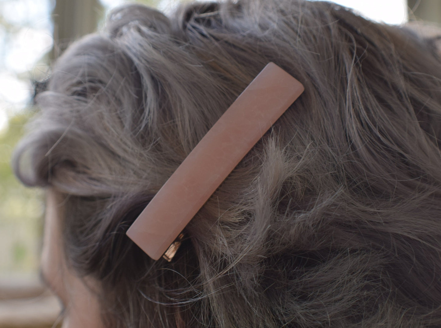 Hair Clip - Rose Quartz