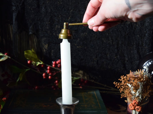 Gold Metal Candle Snuffer