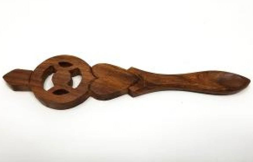Carved Wooden Spoon - Triple Moon