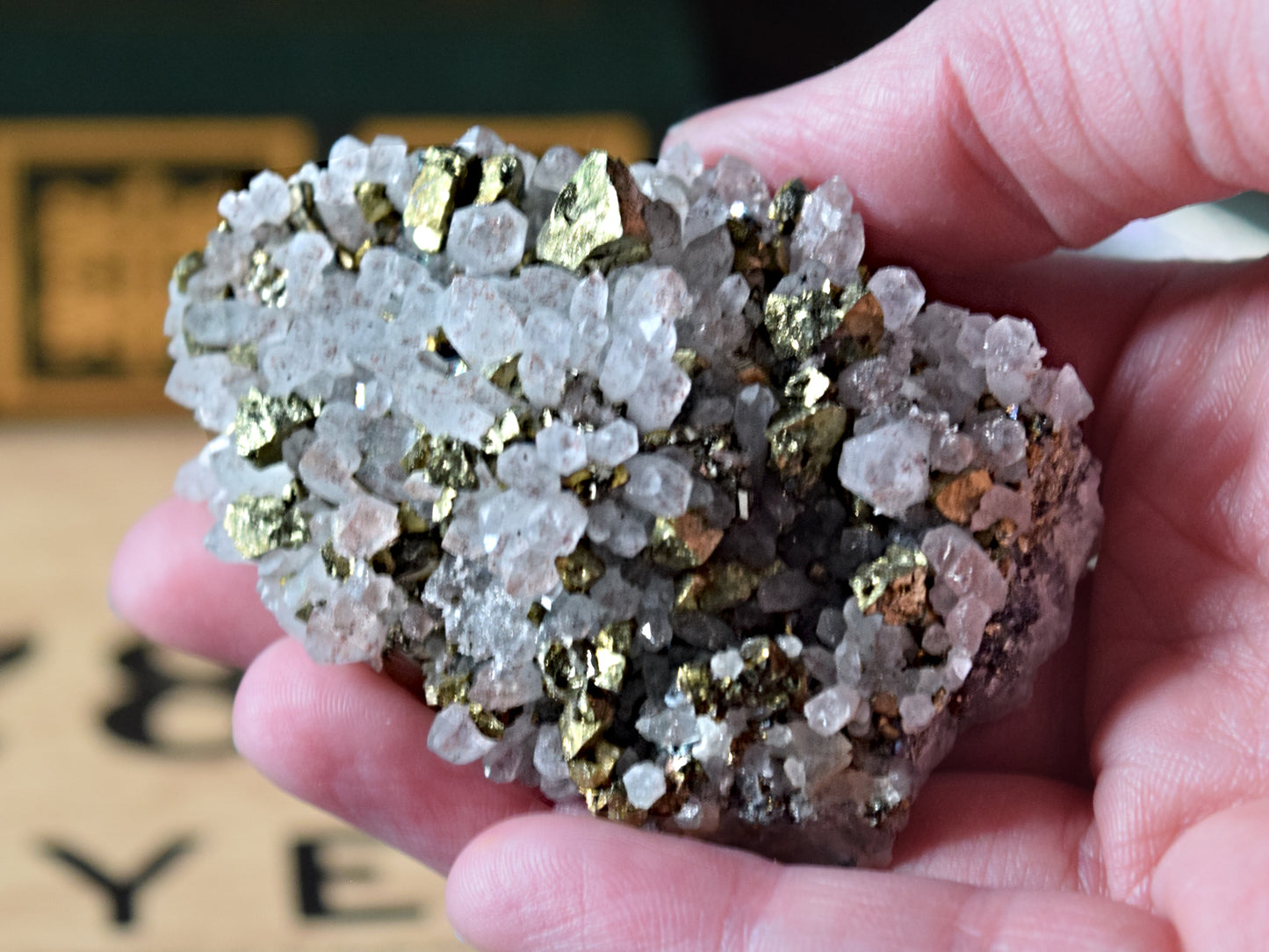 Pyrite on Quartz (For Manifestation) - Cluster