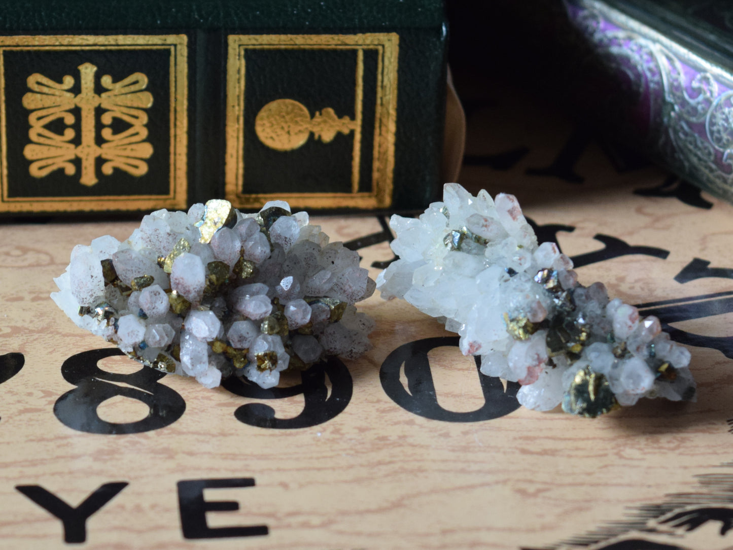 Pyrite on Quartz (For Manifestation) - Cluster